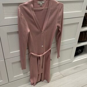 Casual Corner Dusty Pink Long Sleeve Dress
